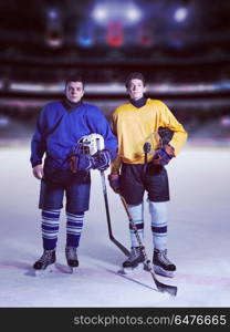 ice hockey sport players comptetition concpet. ice hockey sport players