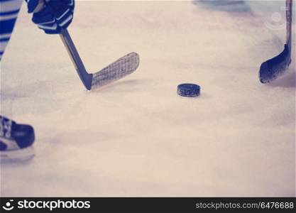 ice hockey sport players comptetition concpet. ice hockey sport players