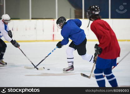 ice hockey sport players in action, business comptetition concpet