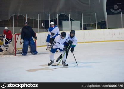 ice hockey sport players in action, business comptetition concpet