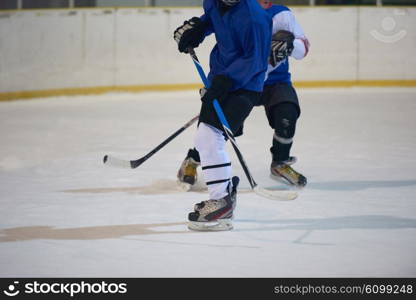 ice hockey sport players in action, business comptetition concpet