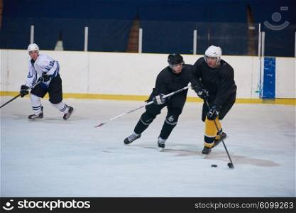 ice hockey sport players in action, business comptetition concpet