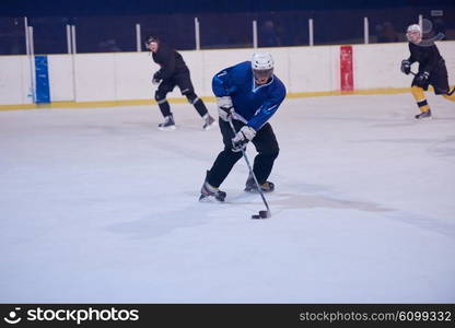 ice hockey sport players in action, business comptetition concpet