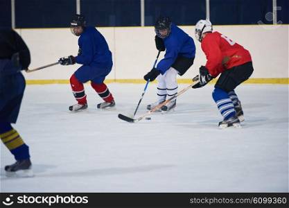ice hockey sport players in action, business comptetition concpet