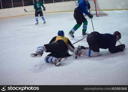 ice hockey sport players in action, business comptetition concpet