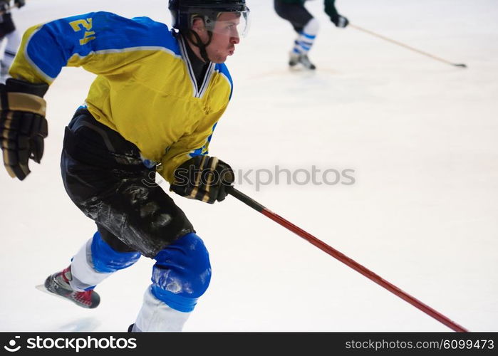 ice hockey sport players in action, business comptetition concpet