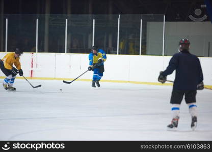 ice hockey sport players in action, business comptetition concpet