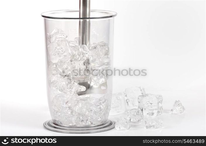 ice in a electric blender
