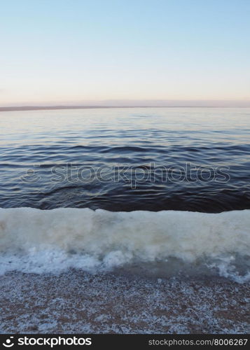 ice on the lake. ice on the lake