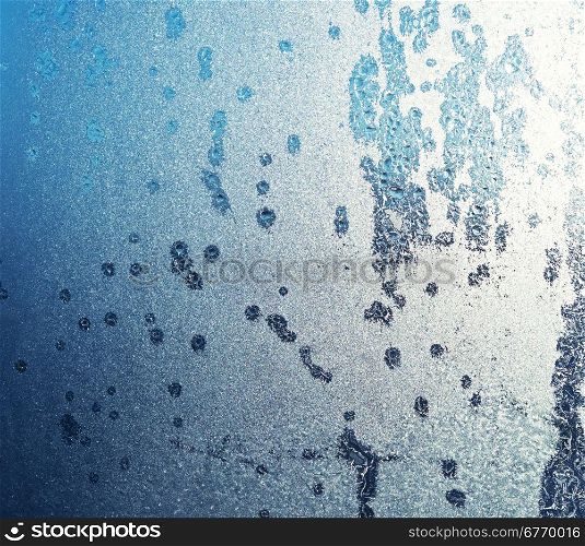 ice pattern on a window