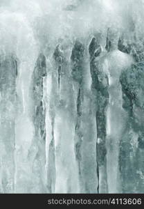 Ice stalactite