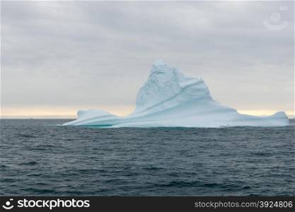 Iceberg. Beautiful iceberg in arctic waters around Disko Island in Greenland