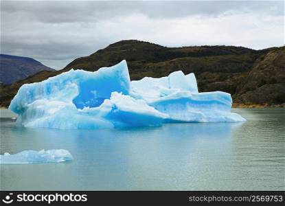 Iceberg in a lake, Lake Argentino, Patagonia, Argentina