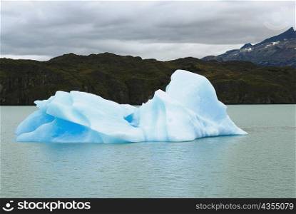 Iceberg in a lake, Lake Argentino, Patagonia, Argentina