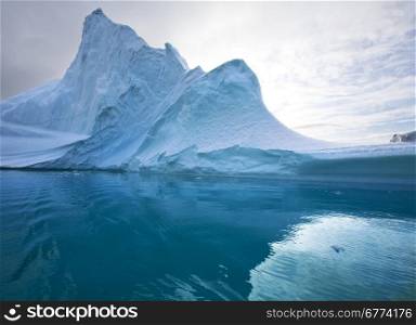 Iceberg in Scoresbysund in eastern Greenland