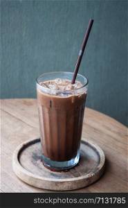 Iced coffee in coffee shop, stock photo