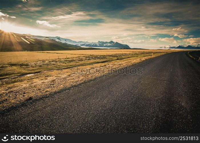 Iceland Landscape, road to the infinite