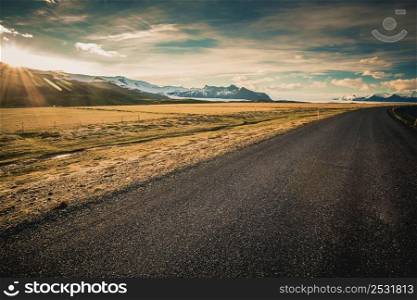 Iceland Landscape, road to the infinite