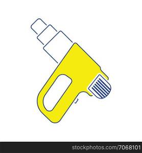 Icon of electric industrial dryer. Thin line design. Vector illustration.