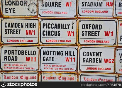 icon signal street in london england europe old transport