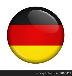 icon with flag of Germany isolated on white background