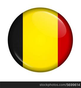 icon with the flag of Belgium Isolated on white background