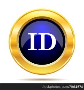 ID icon. Internet button on white background.
