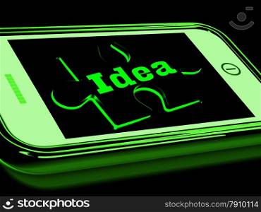 . Idea On Smartphone Shows Creative Concepts And Inventions