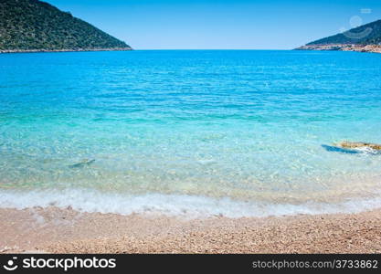 idealistic sea cove with turquoise water