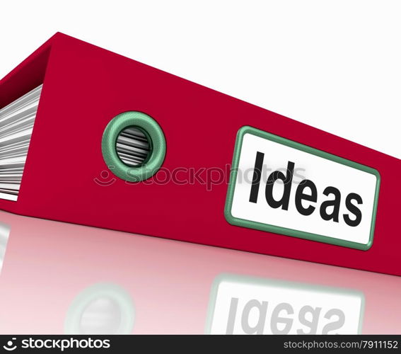 Ideas File Showing Concepts Or Creativity. Ideas File Shows Concepts Or Creativity
