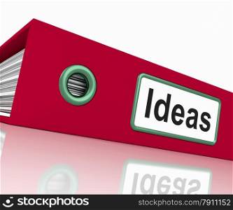 Ideas File Showing Concepts Or Creativity. Ideas File Shows Concepts Or Creativity