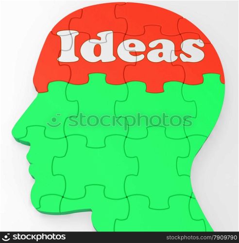 . Ideas Mind Showing Improvement Thoughts Or Creativity