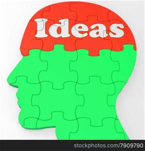 . Ideas Mind Showing Improvement Thoughts Or Creativity