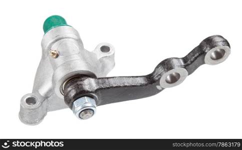 Idler Arm isolated on white background. New auto parts for cars.