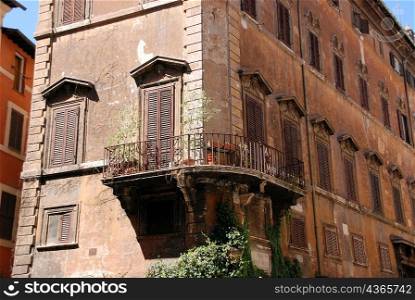 Idyllic Roman balcony