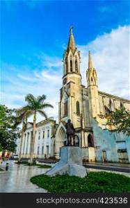 Iglesia del Sagrado Corazon de Jesus or Church of the Sacred Heart of Jesus, old cathedral of Camaguey city, Cuba