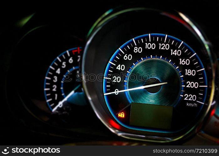 Illuminated car dashboard