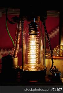 illuminated retro light bulb