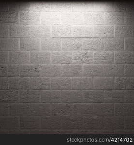 illuminated stone wall made in 3D graphics