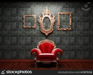 illuminated tile wall and frame made in 3D