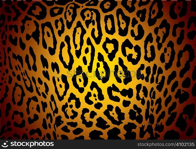 illustrated yellow and black jaguar skin background with camouflage effect