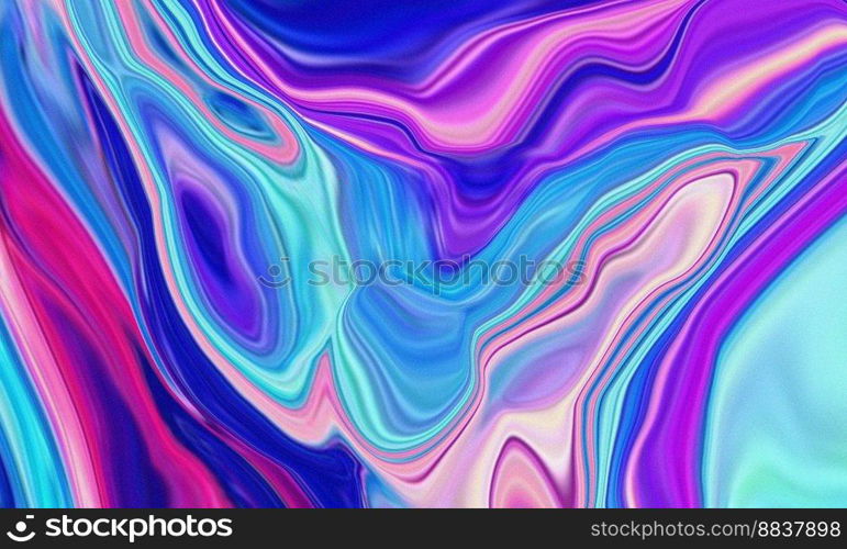 Illustration liquid blue wave grainy texture background