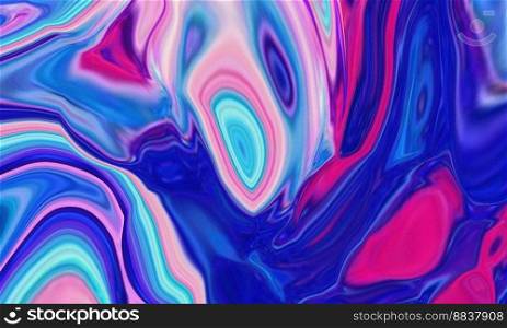 Illustration liquid blue wave grainy texture background