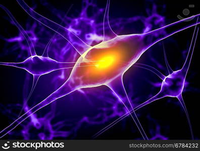 Illustration of a nerve cell