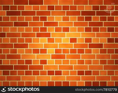 illustration of a red brick wall background