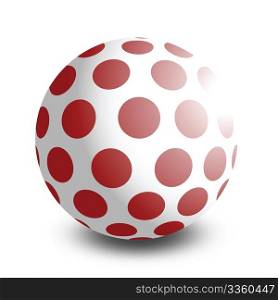 illustration of a toy bal, isolated on white background