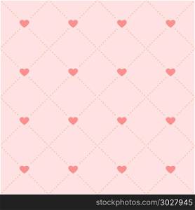 illustration of a trendy seamless hearts and dots pattern, eps10 vector. hearts and dots pattern
