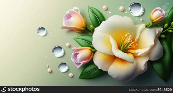 Illustration of Alamanda Flower Blooming