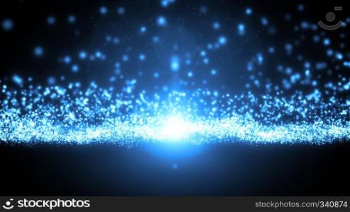 Illustration of an abstract background with beautiful glowing particles. Abstract Particles Background