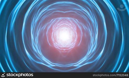 Illustration of an abstract background with motion effects and glowing patterns. Abstract Vortex Technology Background